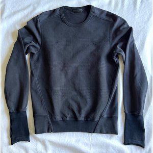 Alexander McQueen Skeleton Pulover Black Cotton Sweater Size S